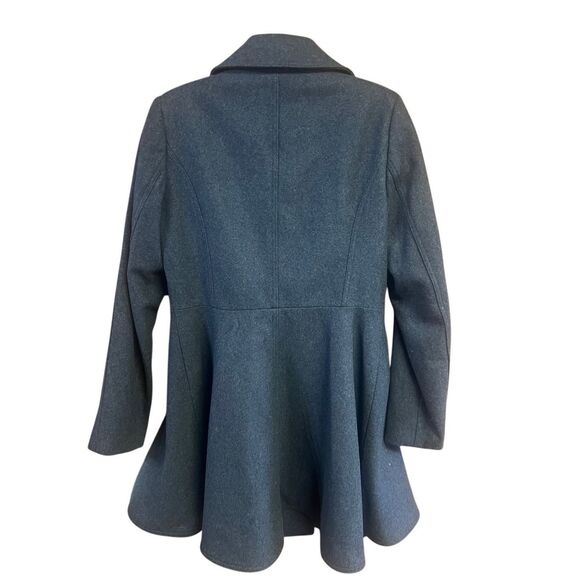 Laundry By Shelli Segal Wool Blend  Peacoat Jacket Sz S charcoal NWT - Picture 2 of 7